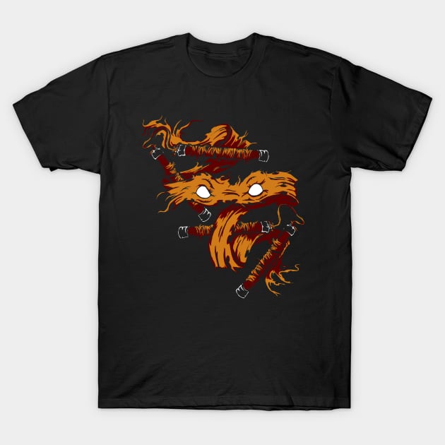 Orange Rage T-Shirt by TwistMedia